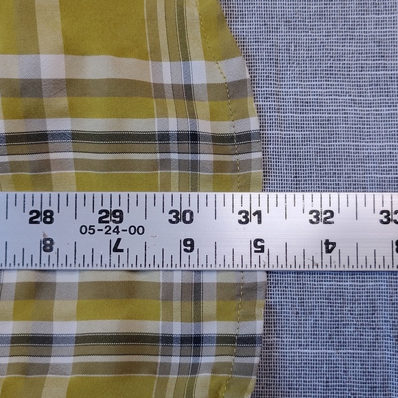 Kavu Shirt Mens Green Plaid Short Sleeve Button Down Hiking Casual Size XL - Picture 7 of 11